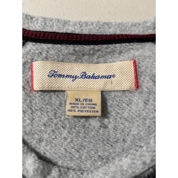 Tommy Bahama Sweatshirt Womens XL Gray Pullover Heather Long Sleeve Fleece - Picture 3 of 11
